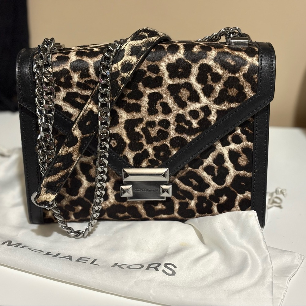 Michael Kors Leopard Print Crossbody Bag
